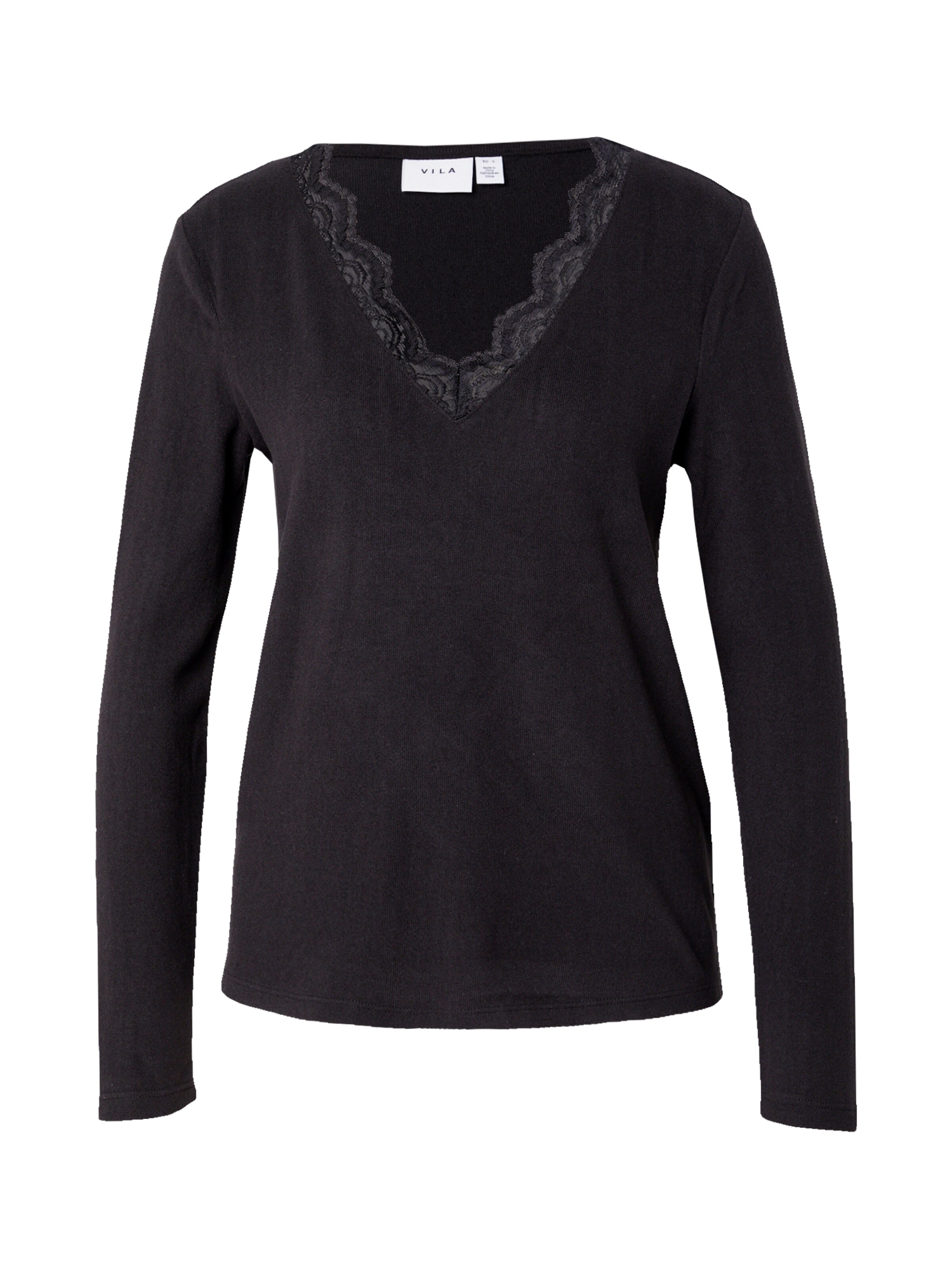 juoda VILA Marškinėliai 'BENIA': priekis