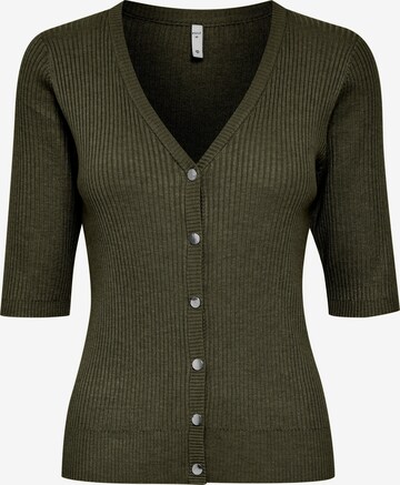 PULZ Jeans Knit Cardigan 'PZSARA' in Green: front