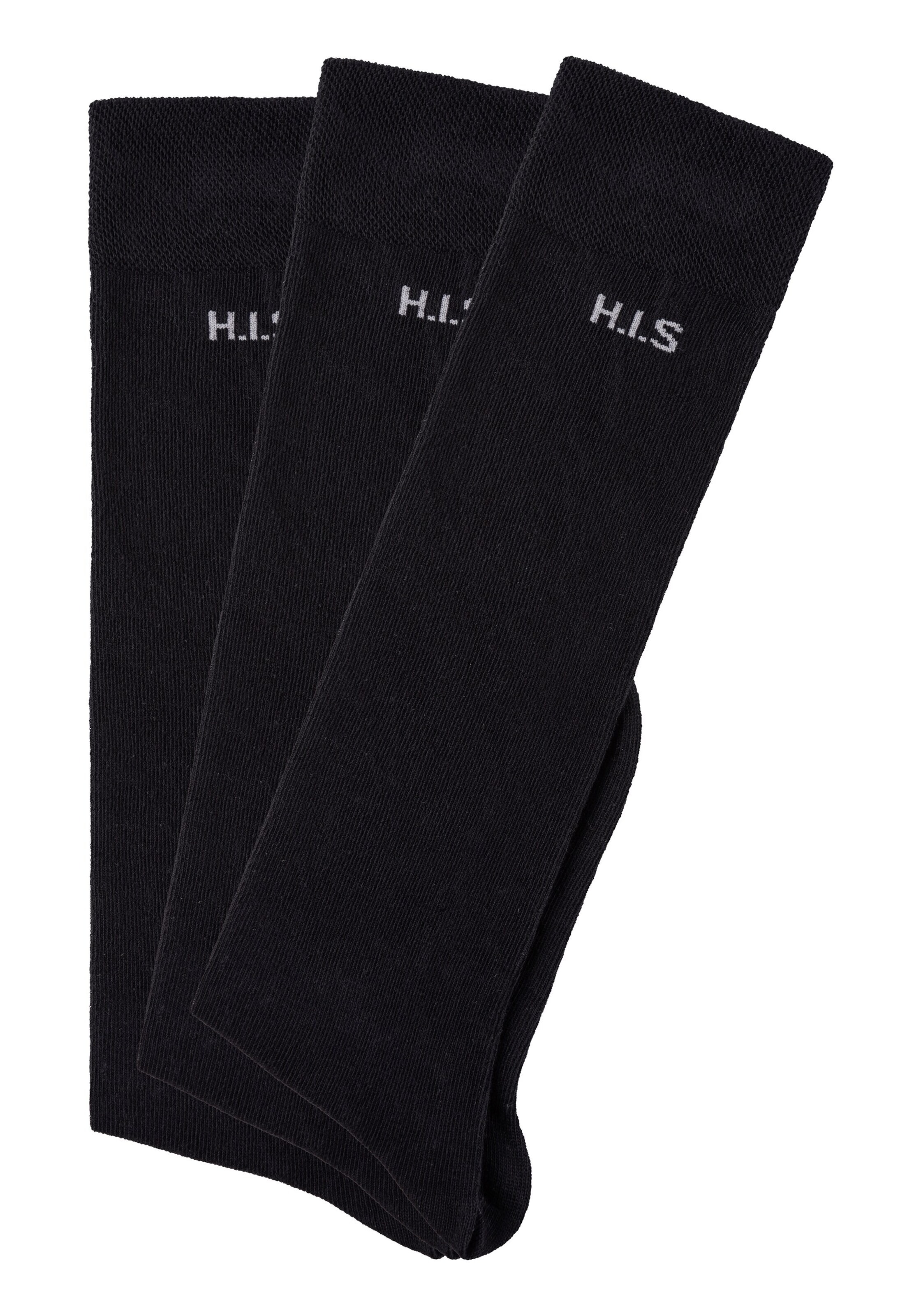 ROGO Kniestrümpfe in Schwarz: Vorderseite