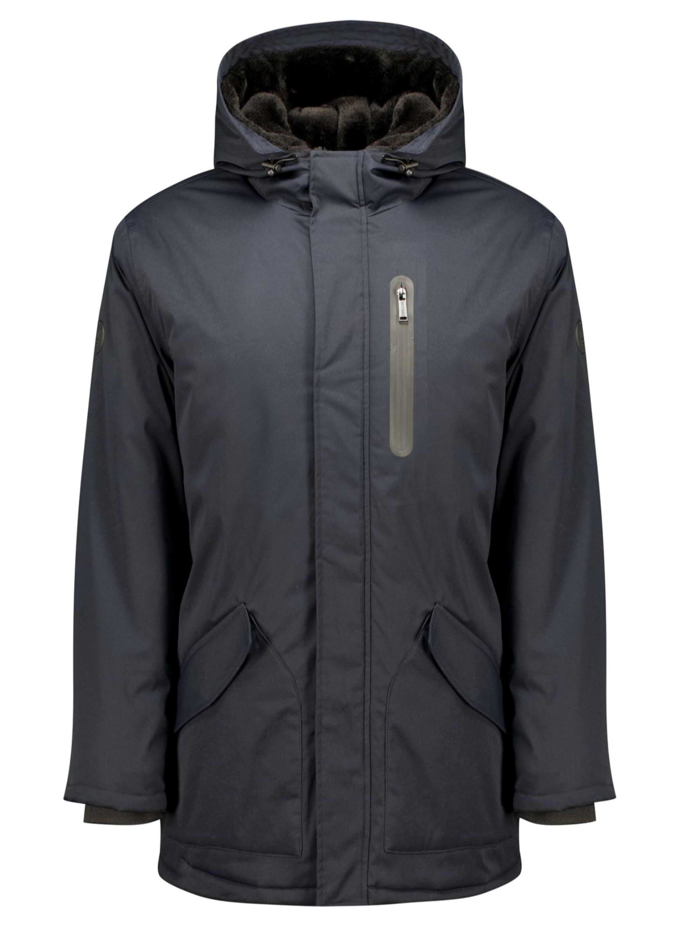 Parka mi-saison Deeluxe en bleu : devant