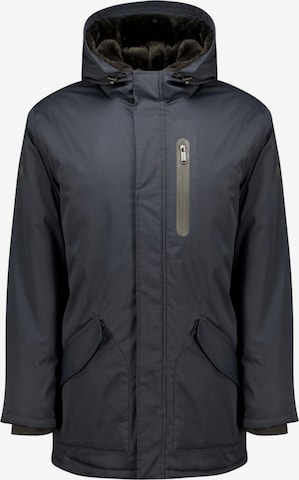 Parka mi-saison Deeluxe en bleu : devant