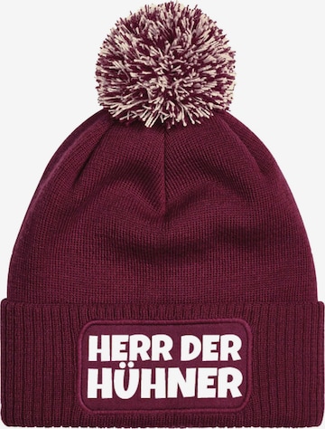 Youth Designz Beanie 'Herr der Hühner' in Red: front