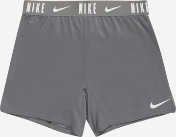 NIKE Workout Pants 'Trophy' in Grey: front