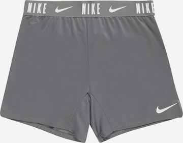 NIKE Workout Pants 'Trophy' in Grey: front