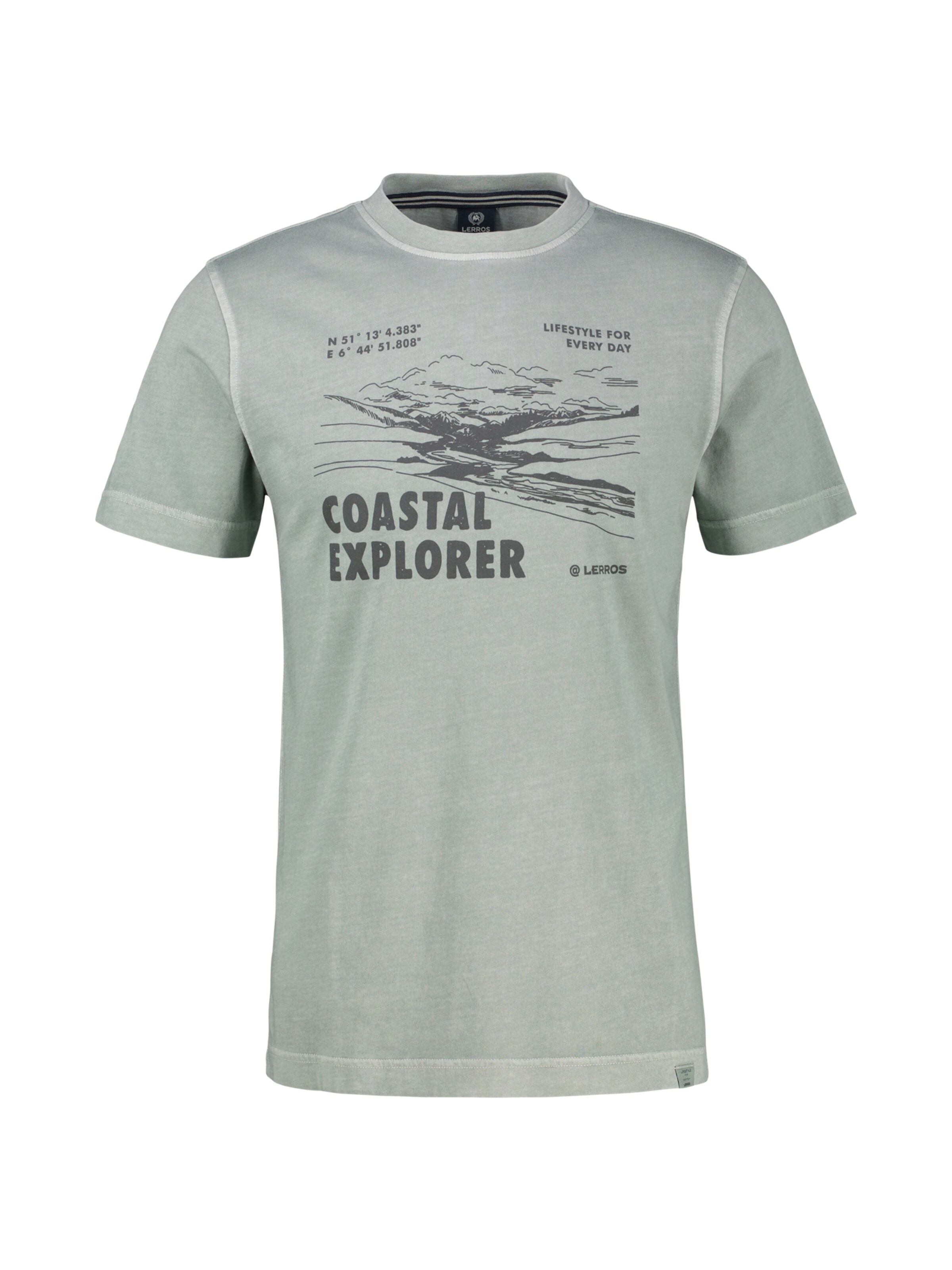 LERROS Shirt in Grijs: voorkant