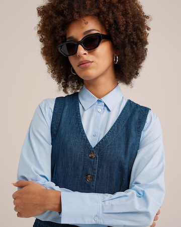 WE Fashion Blouse in Blauw