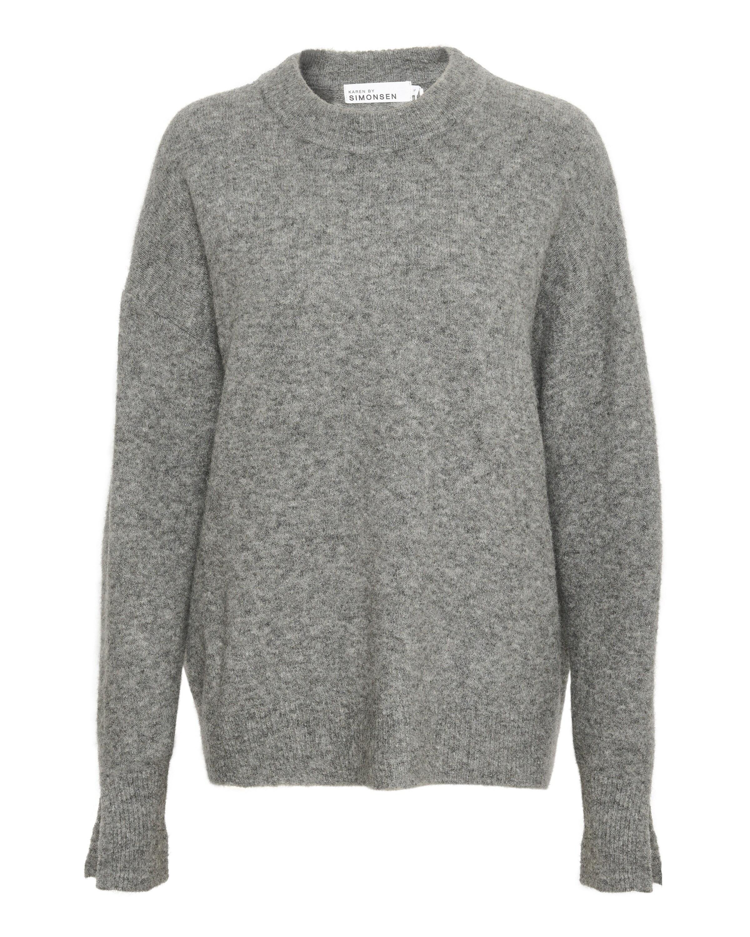 KAREN BY SIMONSEN Pullover 'Debbie' in Grau: Vorderseite
