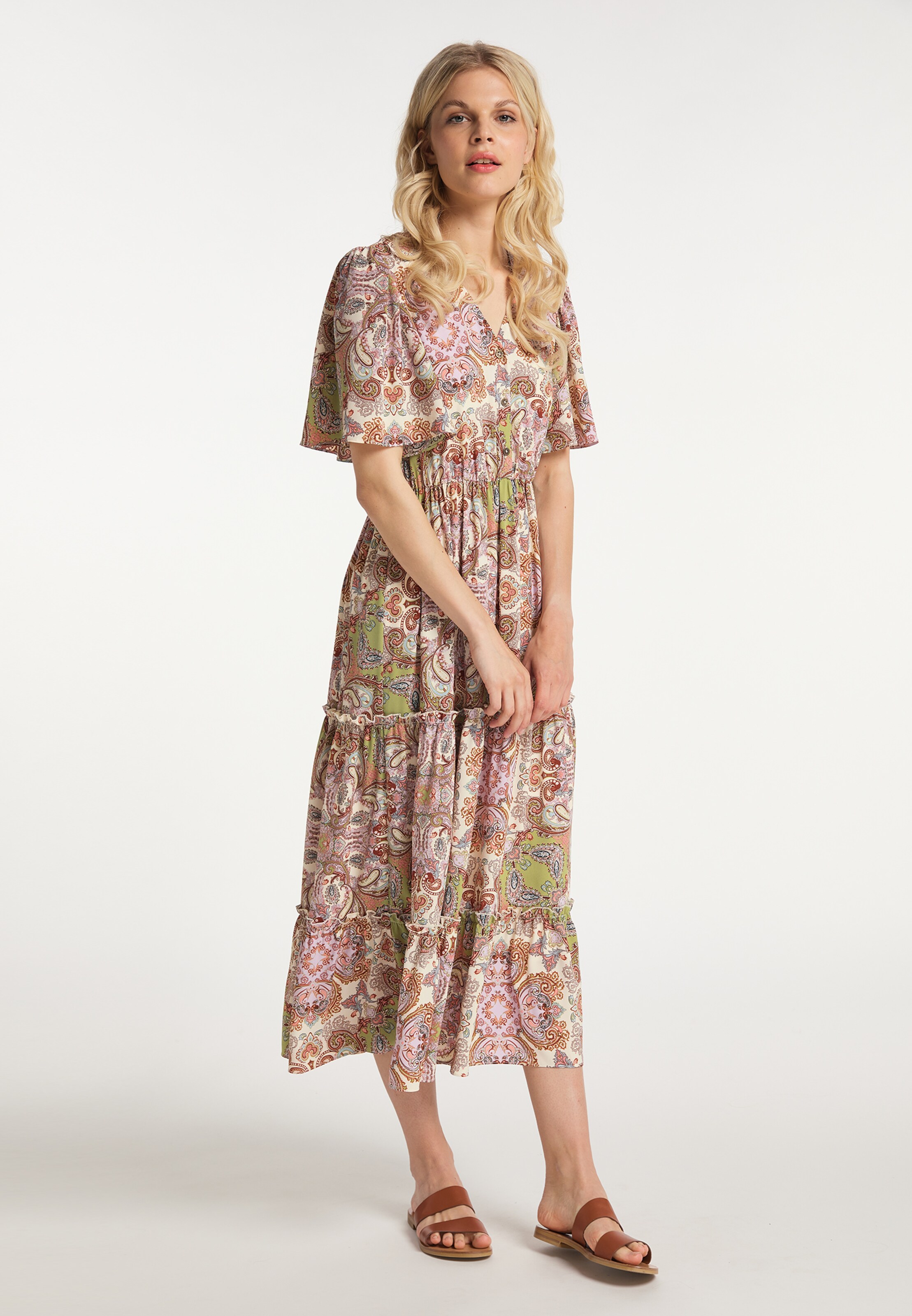 Frauen Große Größen usha FESTIVAL Kleid in Weiß - QX50341 Frauen Große Größen usha FESTIVAL Kleid in Weiß - QX50341