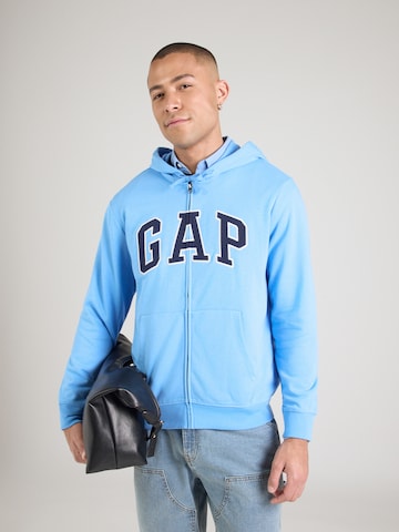 GAP Sweatjacka 'HERITAGE' i blå: framsida