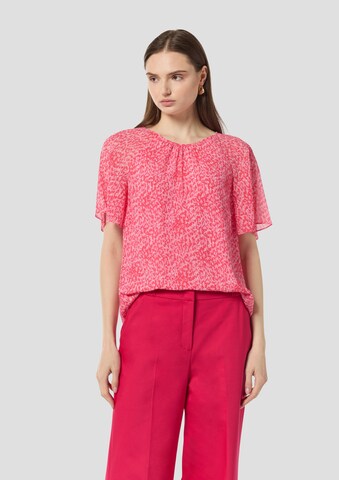 COMMA Blouse in Pink: front