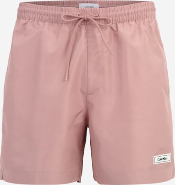 Calvin Klein Swimwear Kratke kopalne hlače | roza barva: sprednja stran