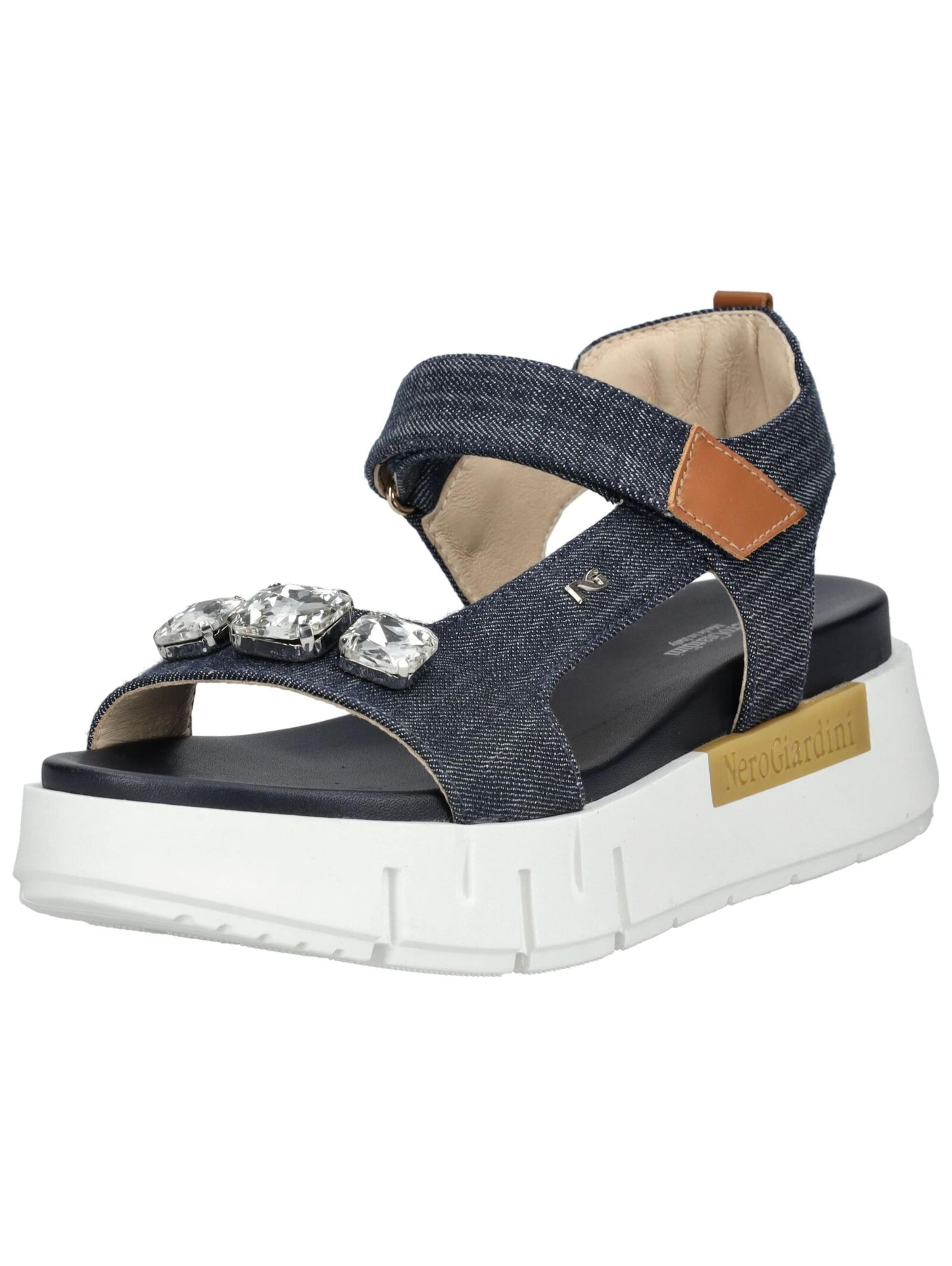 Sandalo Nero Giardini di colore blu denim, Visualizzazione prodotti