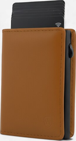 Akaroa Portemonnaie 'Slim Wallet Pelle II' in Braun: Vorderseite