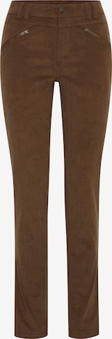 Regular Pantalon 'Tean' Fransa en marron : devant