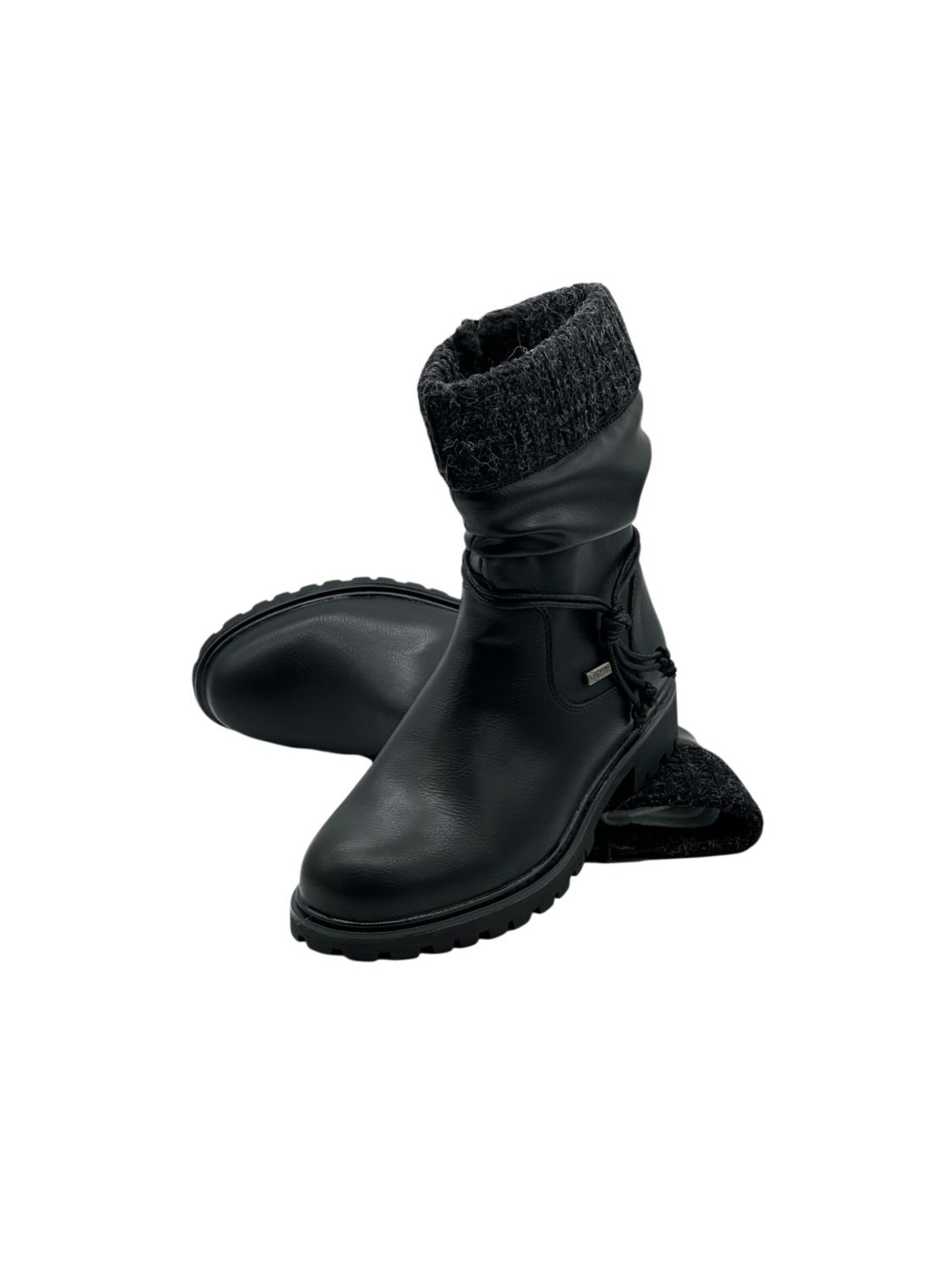Nowaland Booties 'Damen gefütterte Winterstiefeletten' in Black