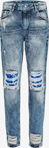 CIPO & BAXX Regular Jeans in Blauw: voorkant