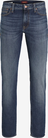 Coupe slim Jean 'GLENN' JACK & JONES en bleu : devant