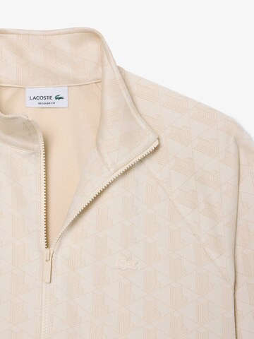 LACOSTE Sweatjacke in Beige