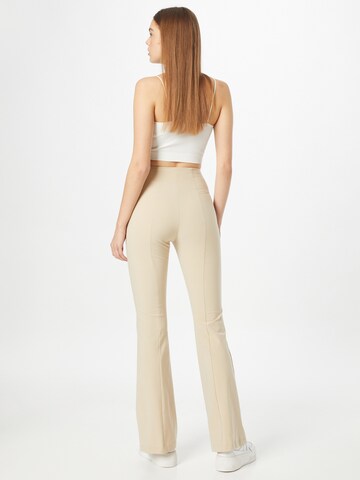 Monki Flared Hose in Beige