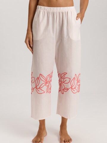 Hanro Pyjamabroek ' Liz ' in Roze: voorkant