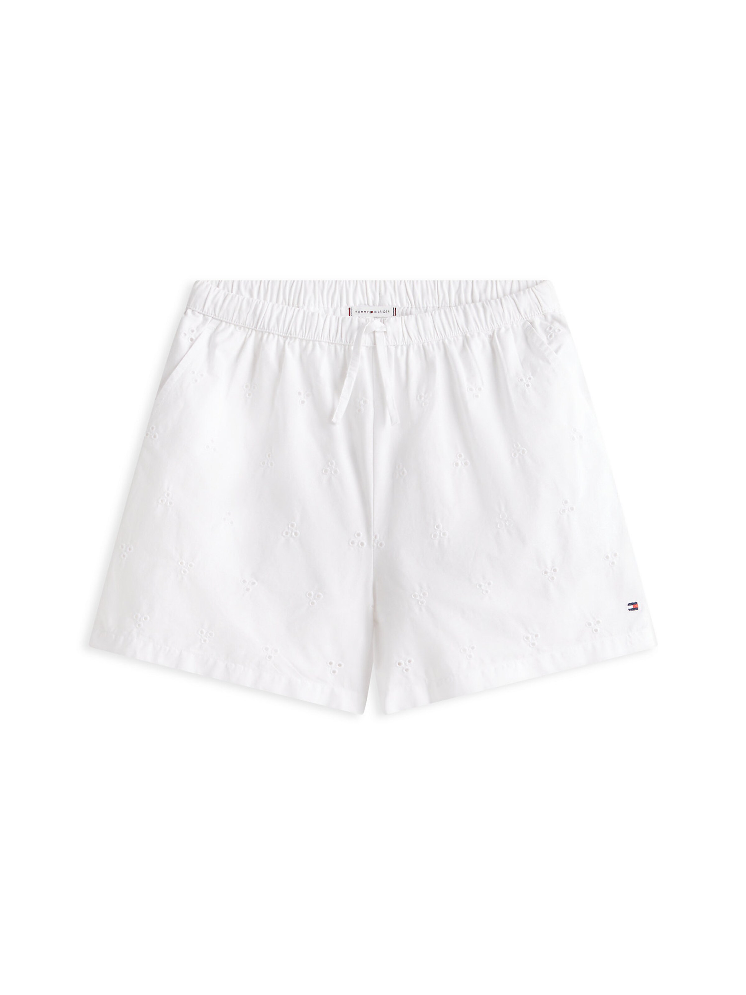 TOMMY HILFIGER Wide leg Trousers in White: front