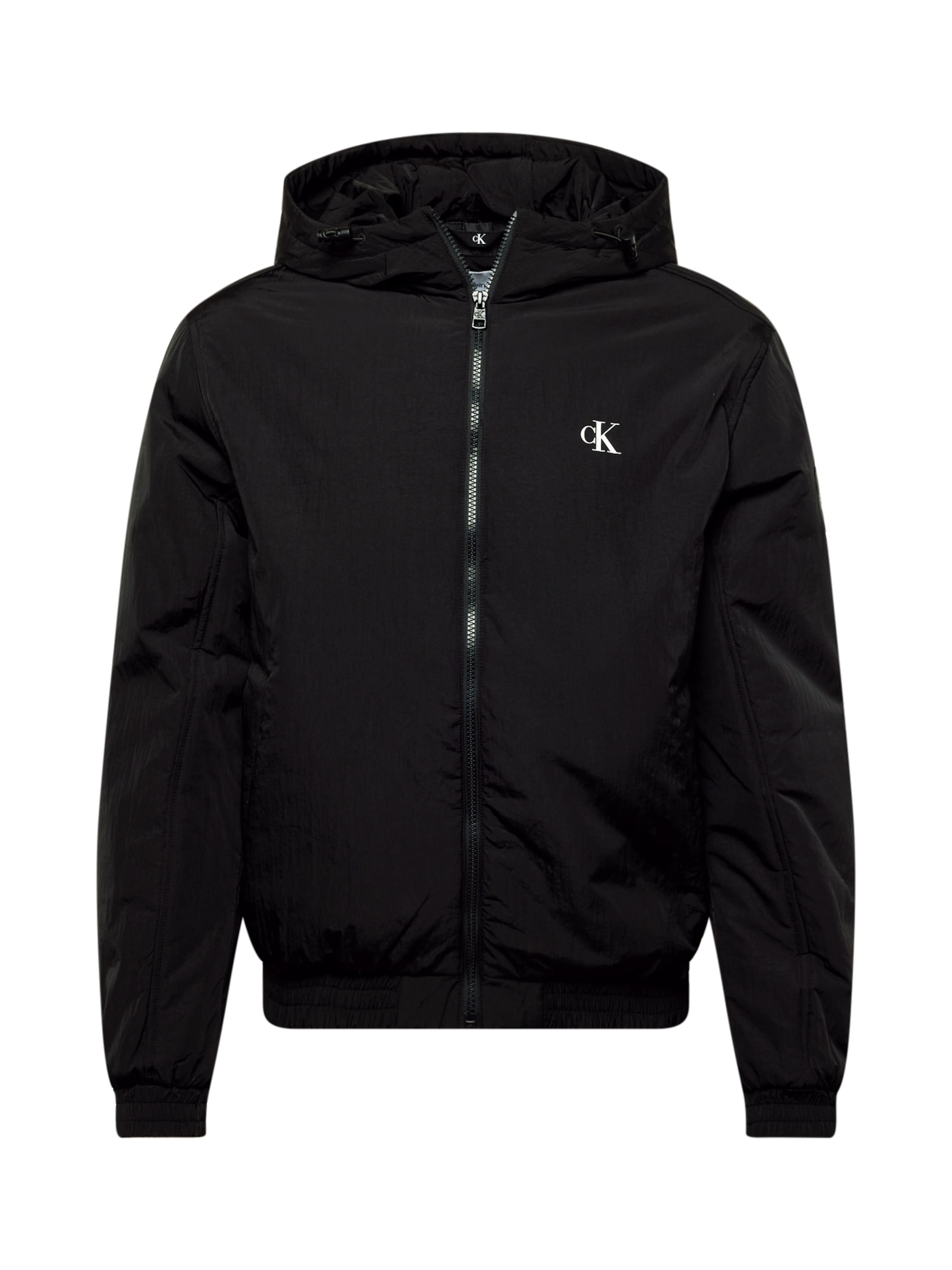 Calvin Klein Jeans Tussenjas 'HARRINGTON' in Zwart: voorkant