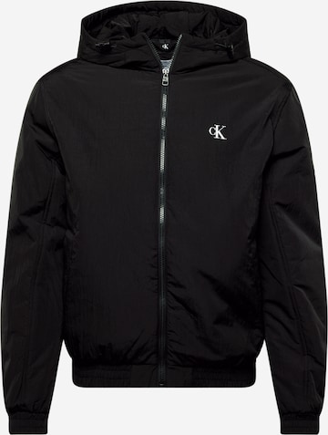 Calvin Klein Jeans Between-Season Jacket 'HARRINGTON' in Black: front