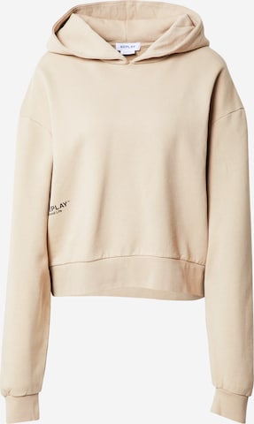 REPLAY Sweatshirt in Beige: predná strana