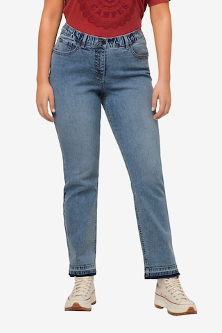 Ulla Popken Regular Jeans in Blauw: voorkant