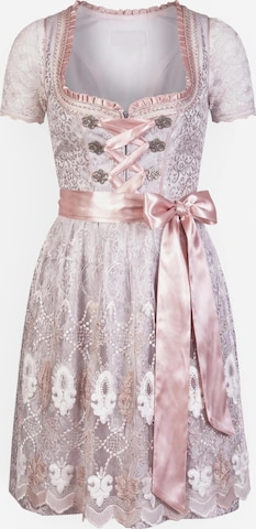 Trachtl Dirndl 'EMELY Dirndl Trachtenkleid Damen 2:TLG' in Grau: Vorderseite