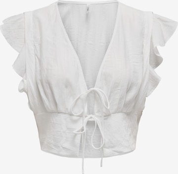 ONLY - Top 'ZEVEN' en blanco: frente