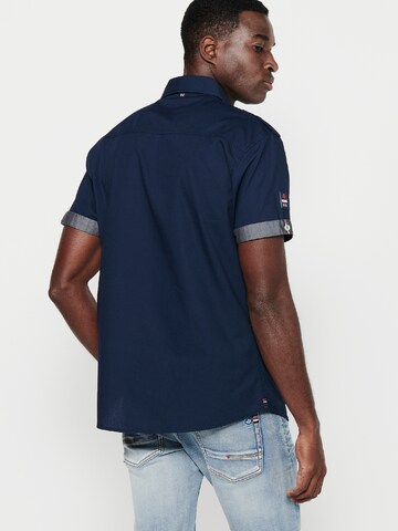 Coupe regular Chemise KOROSHI en bleu