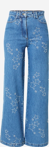 Wide leg Jeans 'Cate' de la Stella Nova pe albastru: față