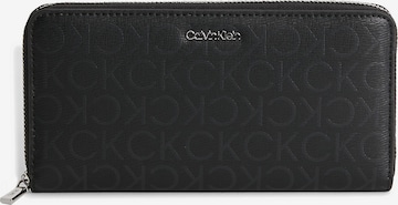 Porte-monnaies Calvin Klein en noir : devant