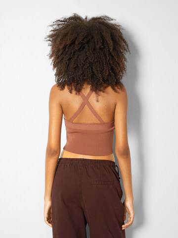 Bershka Top in Brown