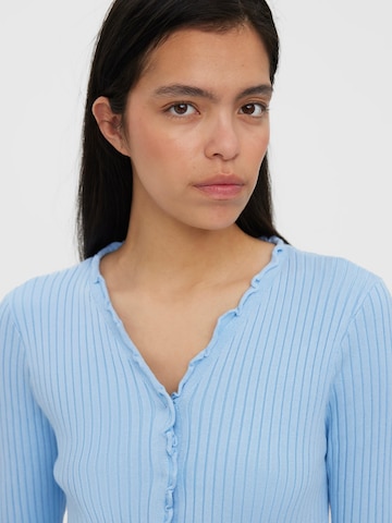 VERO MODA Knit cardigan 'Elly' in Blue