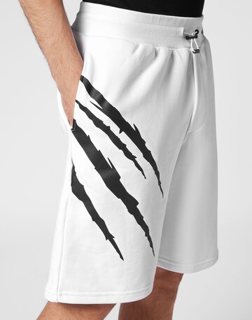 Plein Sport - regular Pantalón deportivo en blanco