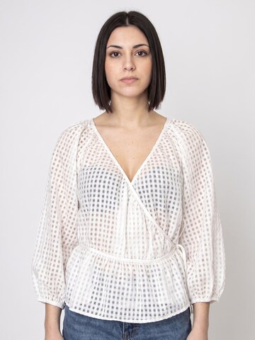 Camicia da donna 'Women's Delilah Wrap Top' di LEVI'S ® in bianco: frontale