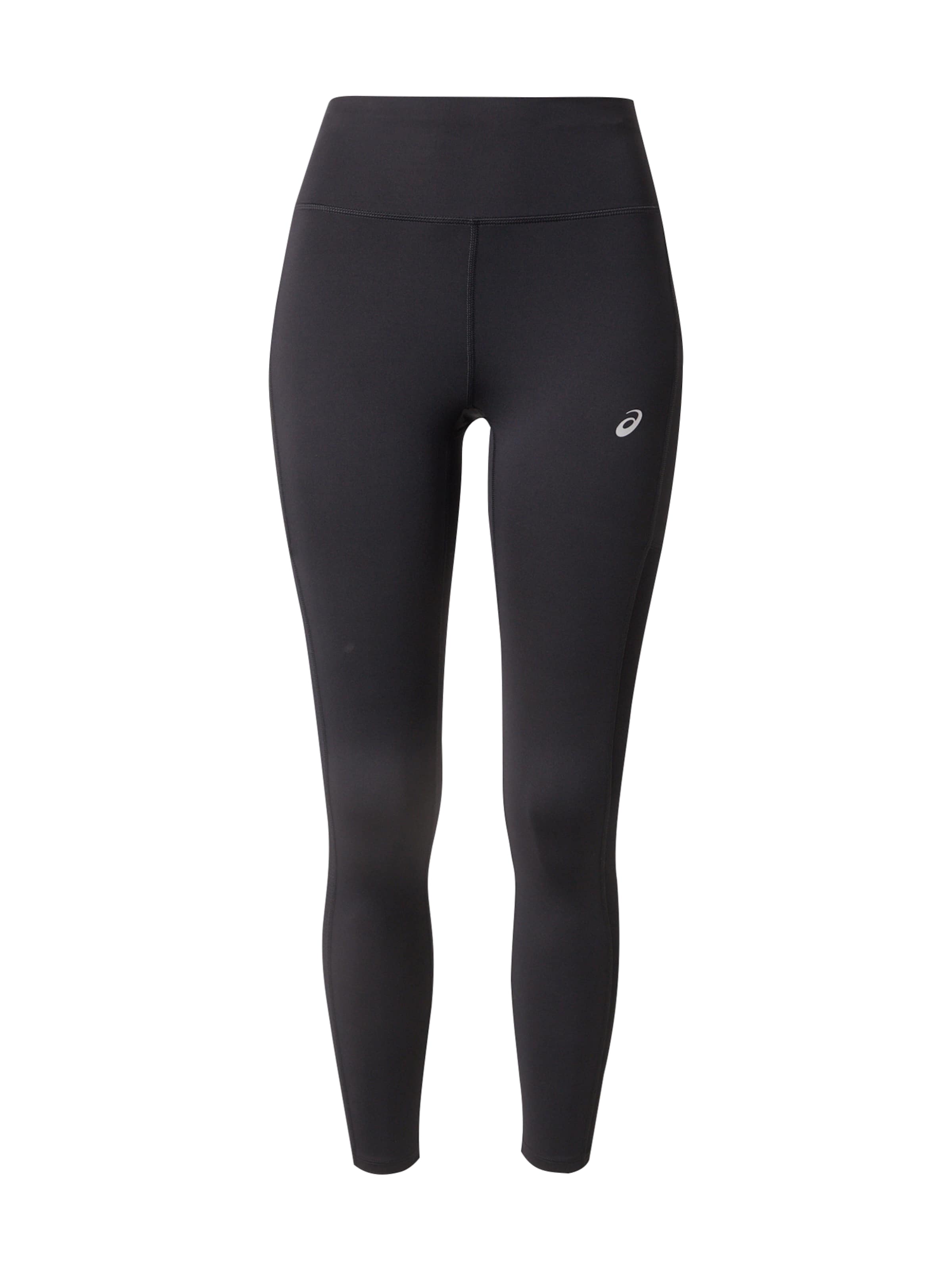 ASICS Skinny Sportbroek in Zwart: voorkant