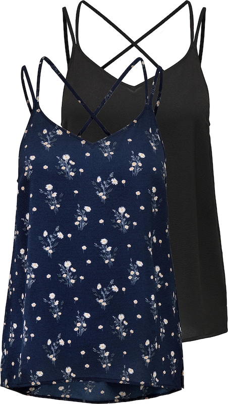 JDY Top 'ALBA' in Nachtblau Schwarz JDY Top 'ALBA' in Nachtblau Schwarz