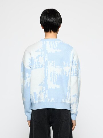 Burocs Pullover 'Knit Static'‌‌‌‌‌‌‌ in Blau