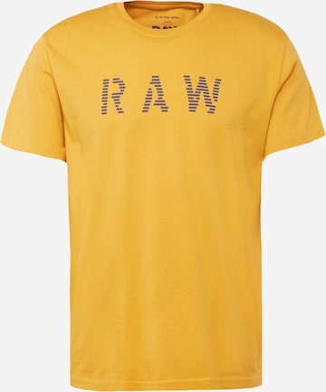 G-Star RAW Shirt in Geel: voorkant
