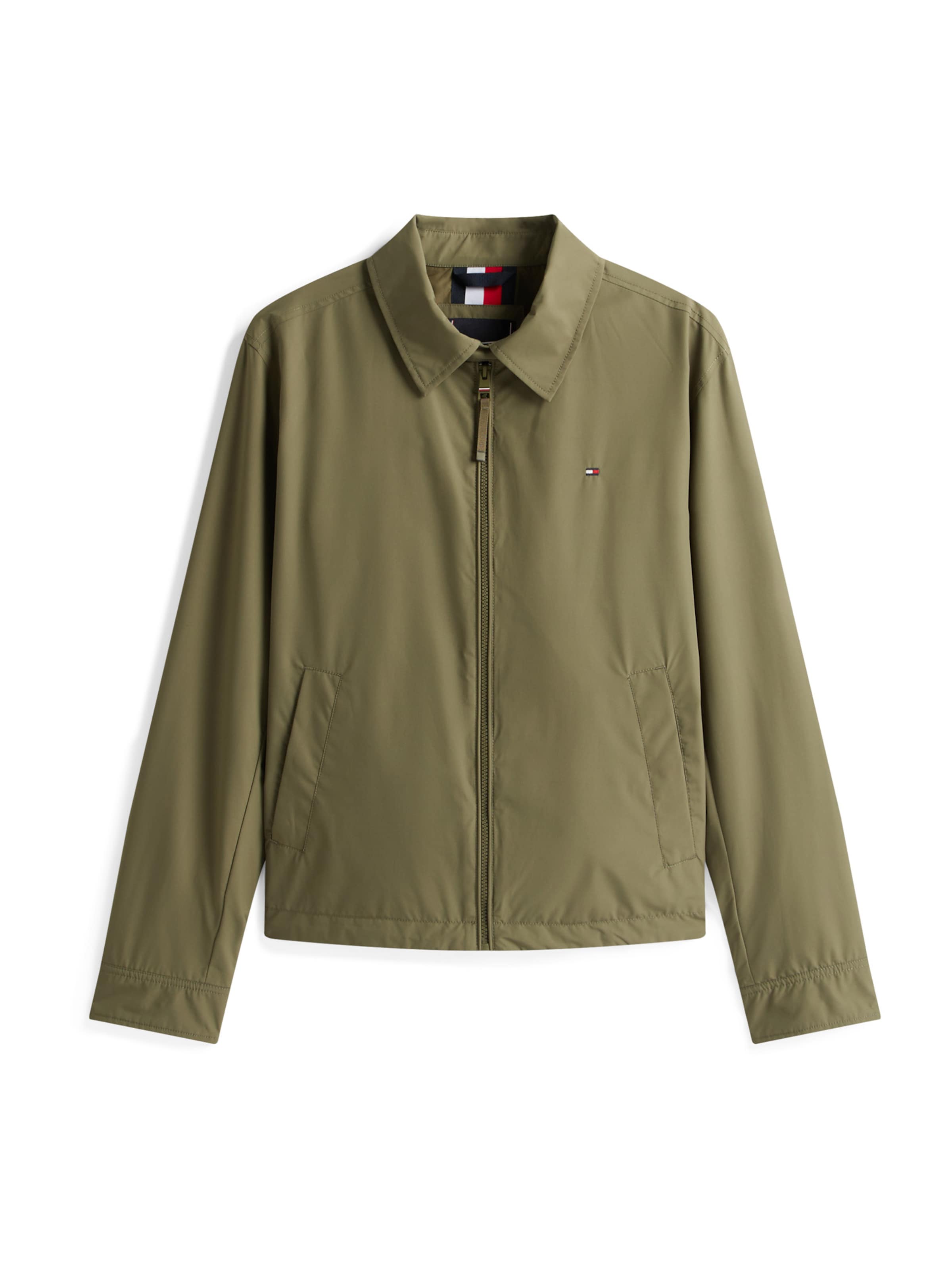 TOMMY HILFIGER Φθινοπωρινό και ανοιξιάτικο μπουφάν 'IVY' σε πράσινο: μπροστά