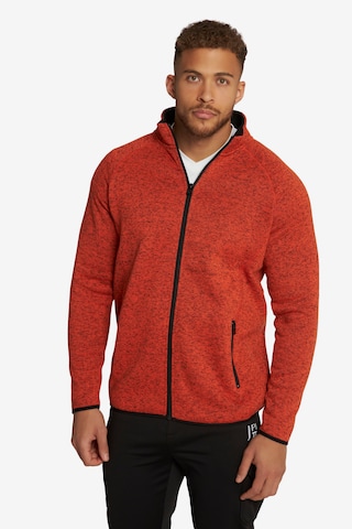 JAY-PI Fleece jas in Oranje: voorkant