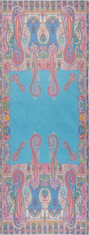 Écharpe SILK & CASHMERE en bleu : devant