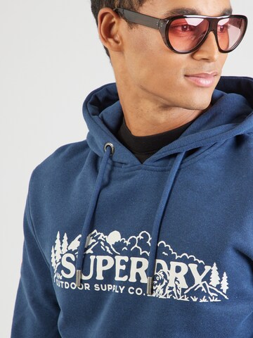 Sweat-shirt 'OUTDOOR SCENE' Superdry en bleu