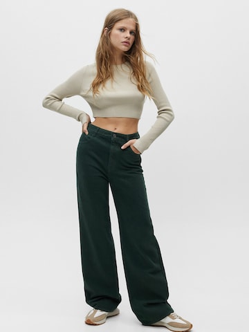 Pull&Bear Jeans in Green: front