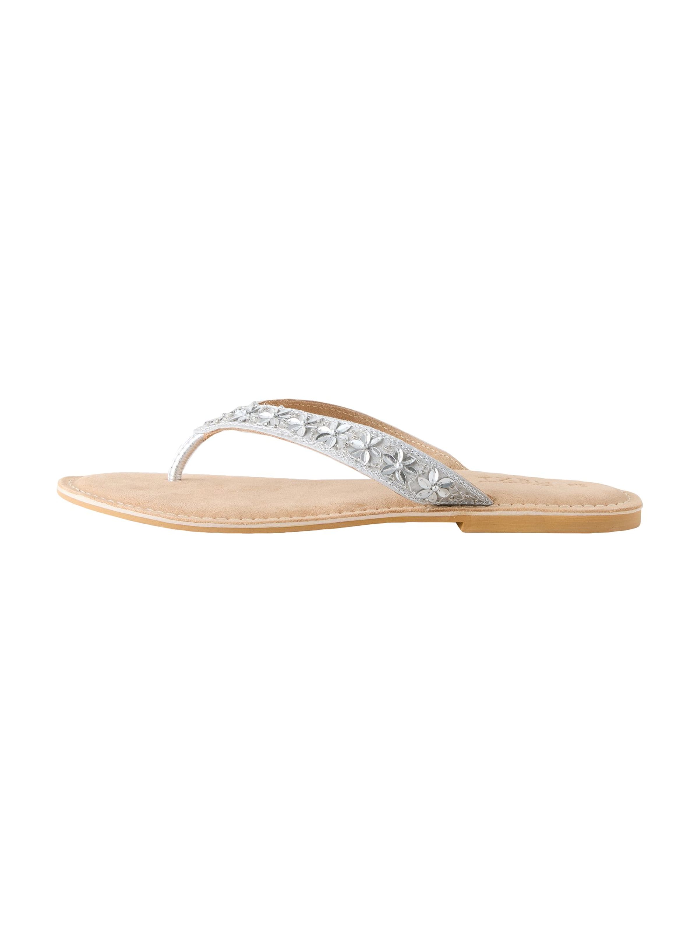 Next T-bar sandals in Silver: front