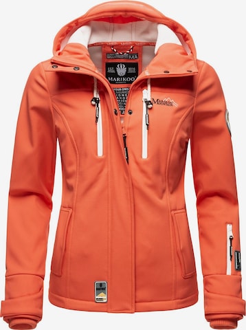 MARIKOO Weatherproof jacket 'Kleine Zicke' in Orange: front