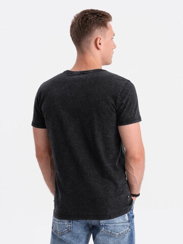 T-Shirt 'S1638' Ombre en noir